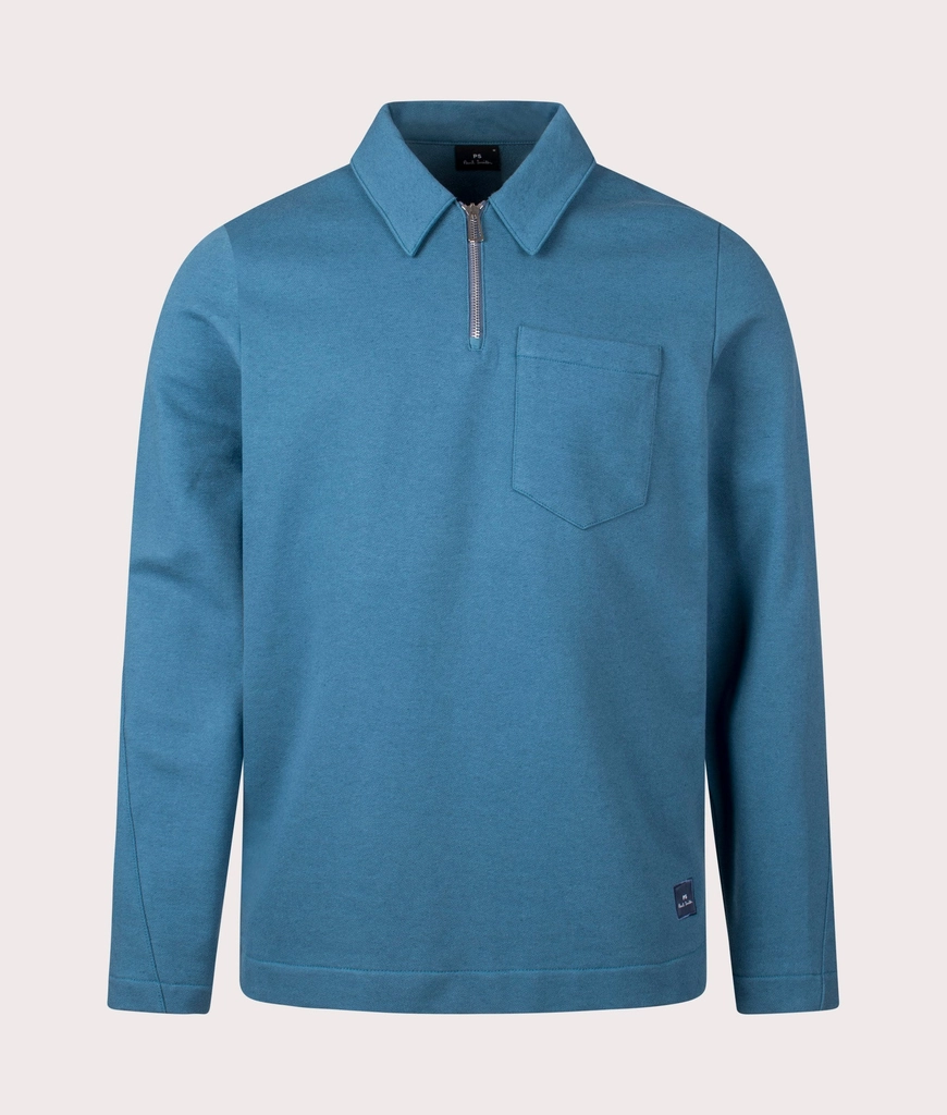 Paul Smith Mens Quarter Zip Pocket Sweatshirt